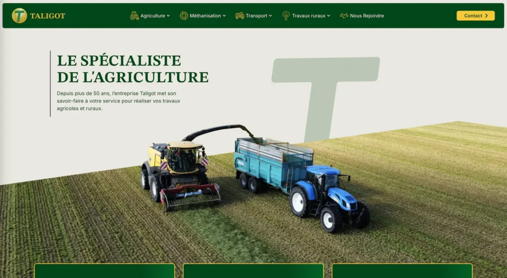 Réalisation site web Taligot